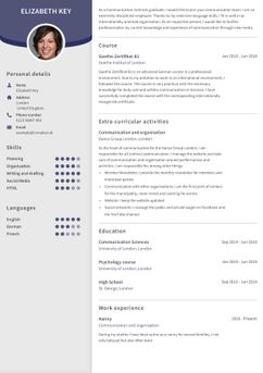 Kies voor template Edinburgh en maak een professioneel cv
