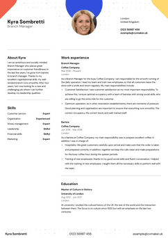 Kies voor template Hopkins en maak een professioneel cv